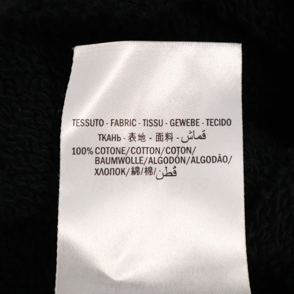 GUCCI(グッチ) USED加工オールドロゴプリントプルオーバーパーカー 454585 X5J57 ブラック