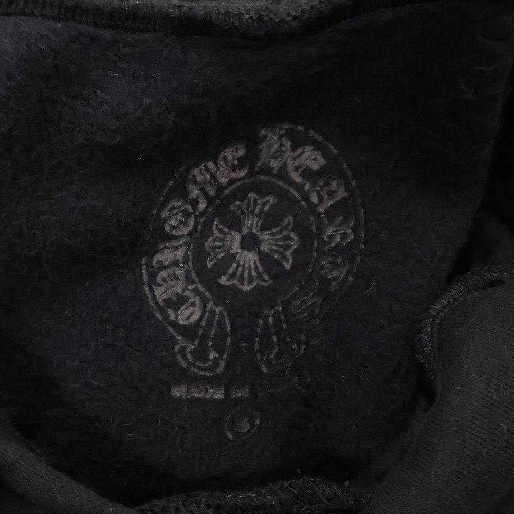 CHROME HEARTS(クロムハーツ) Tire Track Hoodie タイヤトラックバックプリント セメタリー プルオーバーパーカー ブラック