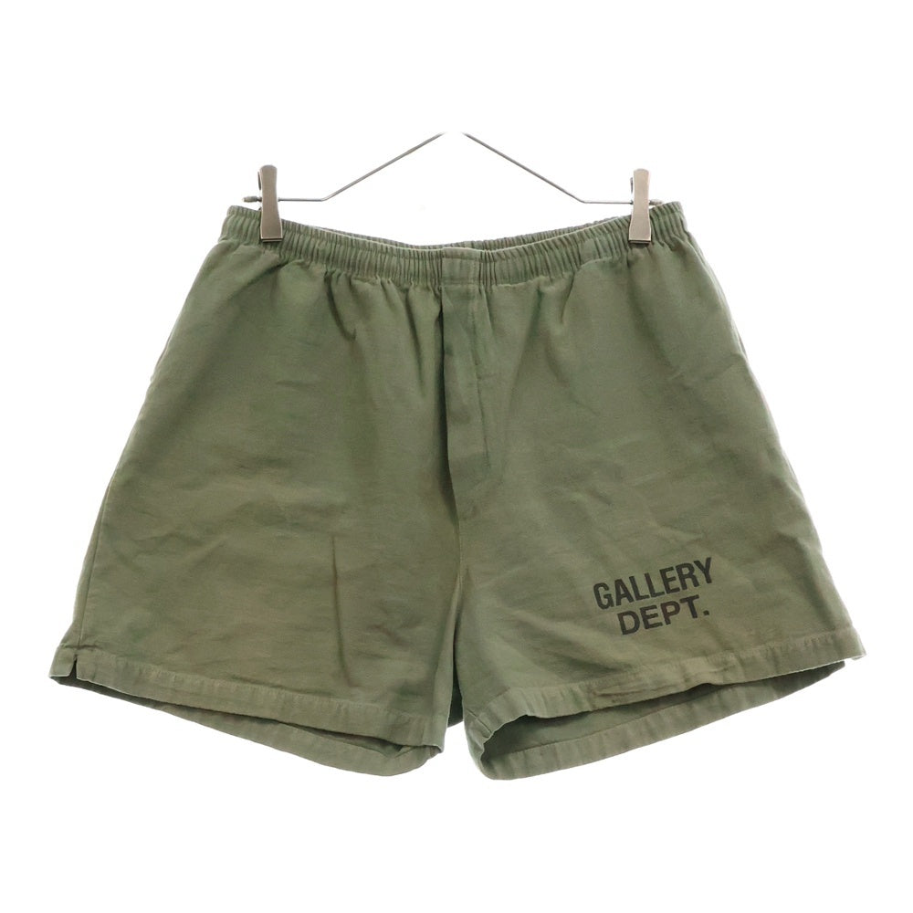 GALLERY DEPT.(ギャラリーデプト) Logo Print Short プリントロゴ ショーツ ハーフパンツ カーキ