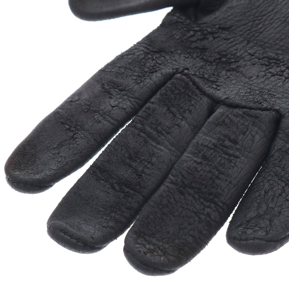 CHROME HEARTS(クロムハーツ) GROVE レザーグローブ ホースシューロゴボタンレザーグローブ ブラック