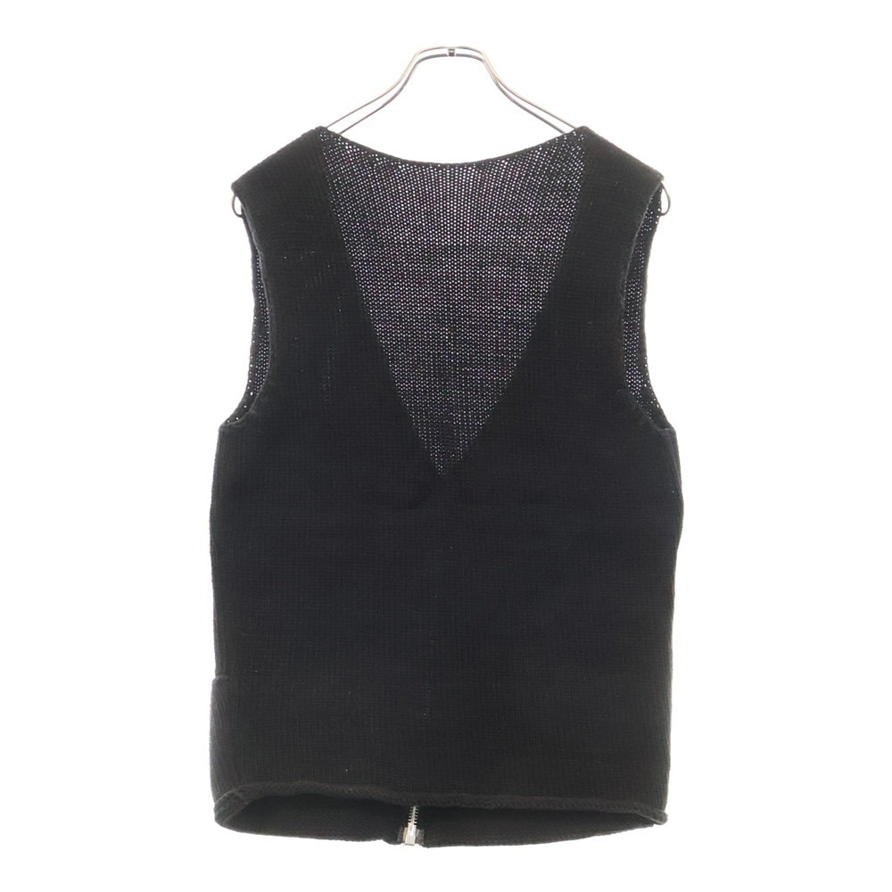 CHROME HEARTS(クロムハーツ) #10 DAGGER ZIP VEST オールド ダガージップ ニットベスト ブラック