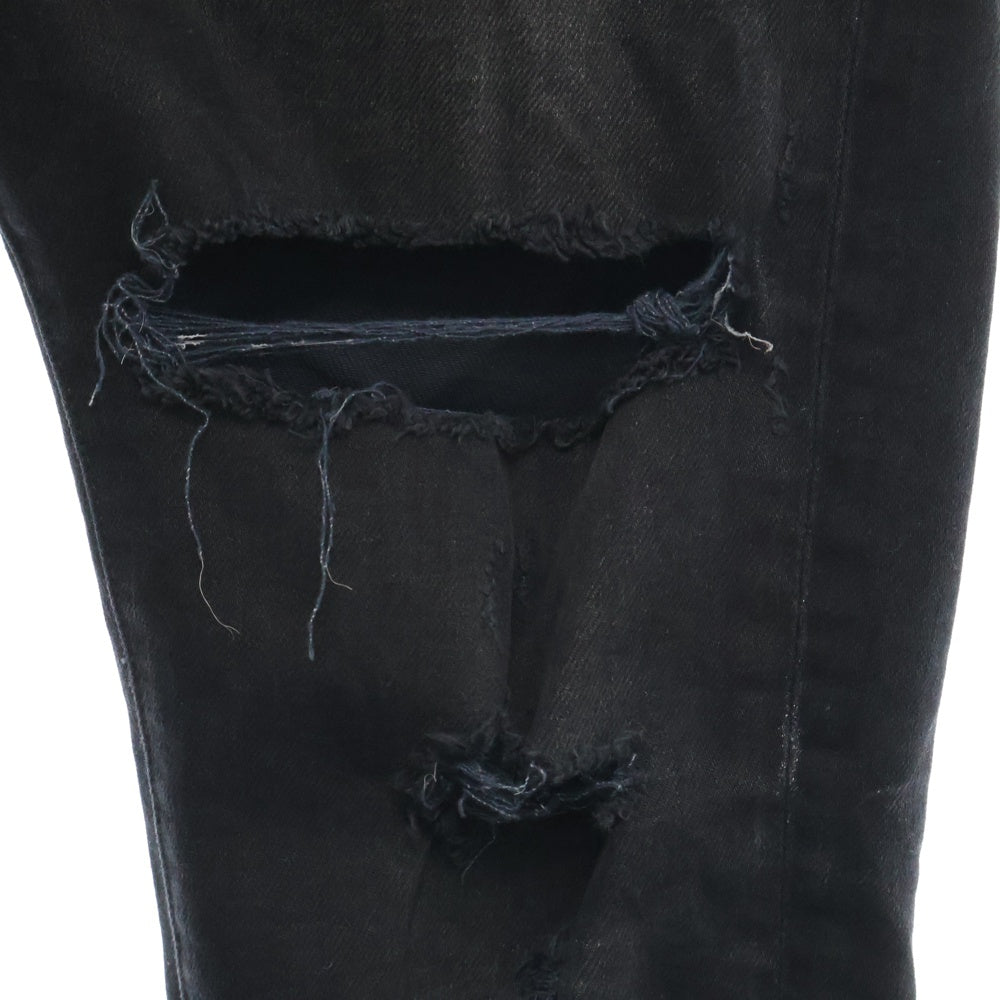 AMIRI(アミリ) THRASHER JEAN ダメージ加工 スラッシャー ストレッチスキニーデニムパンツ ブラック