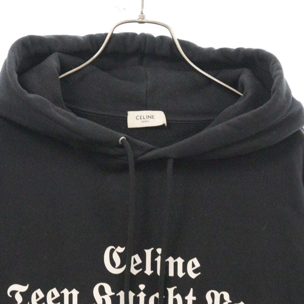 CELINE(セリーヌ) Chambord Loose Sweatshirt 2Y493052H シャンボールルーズスウェット フーディー プルオーバーパーカー ブラック