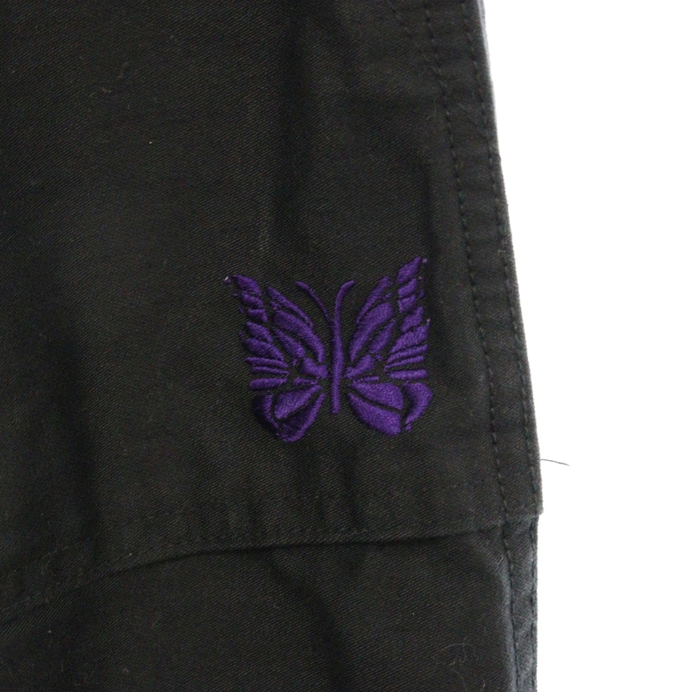 Needles(ニードルス) BEAMS別注 H.D. Pants SP KP359 ワイドシルエットパンツ ボトムス ブラック
