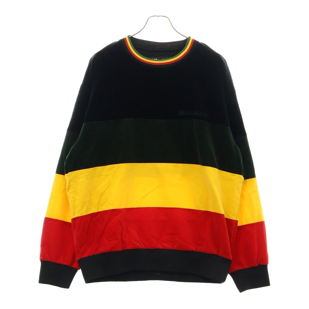 WACKO MARIA(ワコマリア) 24SS VELVETEEN PULLOVER JACKET プルオーバー ジャケット スウェット 24SS-WMO-TJ04 ブラック