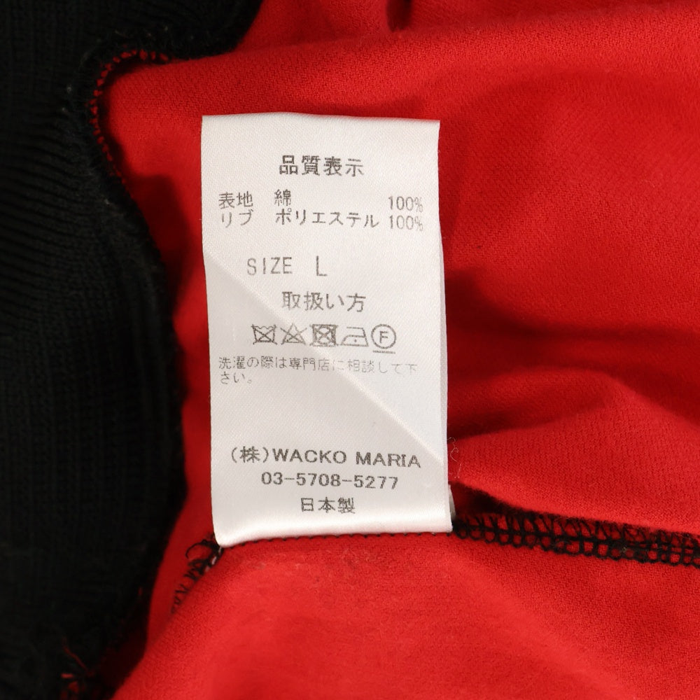 WACKO MARIA(ワコマリア) 24SS VELVETEEN PULLOVER JACKET プルオーバー ジャケット スウェット 24SS-WMO-TJ04 ブラック