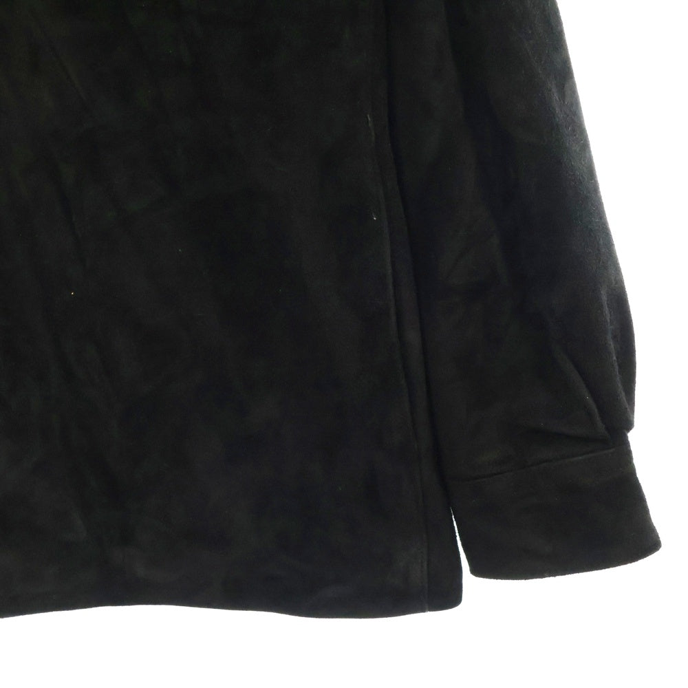 COOTIE PRODUCTIONS(クーティー プロダクションズ) 22AW Deer Suede L/S Shirt CTE-22A407 ディア スエード 長袖シャツ ブラック