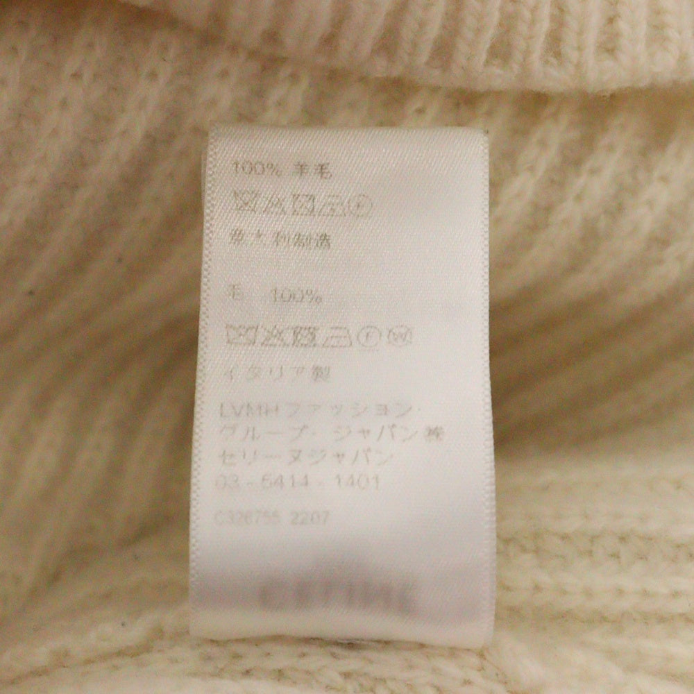 CELINE(セリーヌ) 22SS ロゴスパンコール クルーネックニットセーター 2A09X66Q ホワイト
