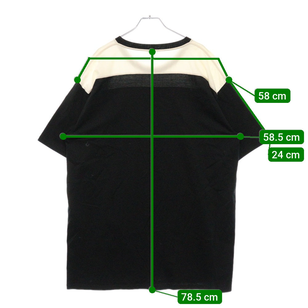 CELINE(セリーヌ) 21SS Front Logo Print Tee 2X839500O フロントロゴ プリント 半袖Tシャツ カットソー スタッズ付き ブラック/ホワイト