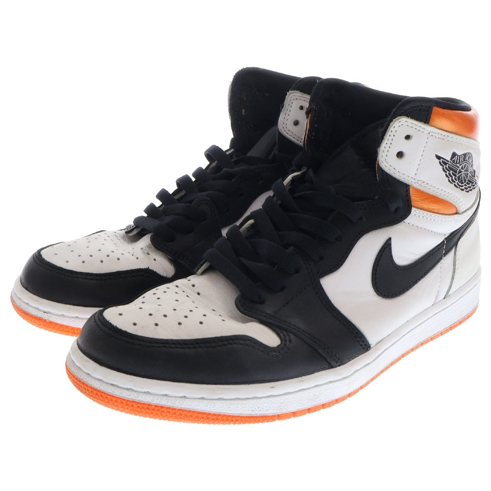 NIKE(ナイキ) AIR JORDAN 1 HIGH OG ELECTRO ORANGE 555088-180 エア ジョーダン 1 ハイ エレクトロオレンジ ハイカットスニーカー ホワイト/オレンジ US9/27cm