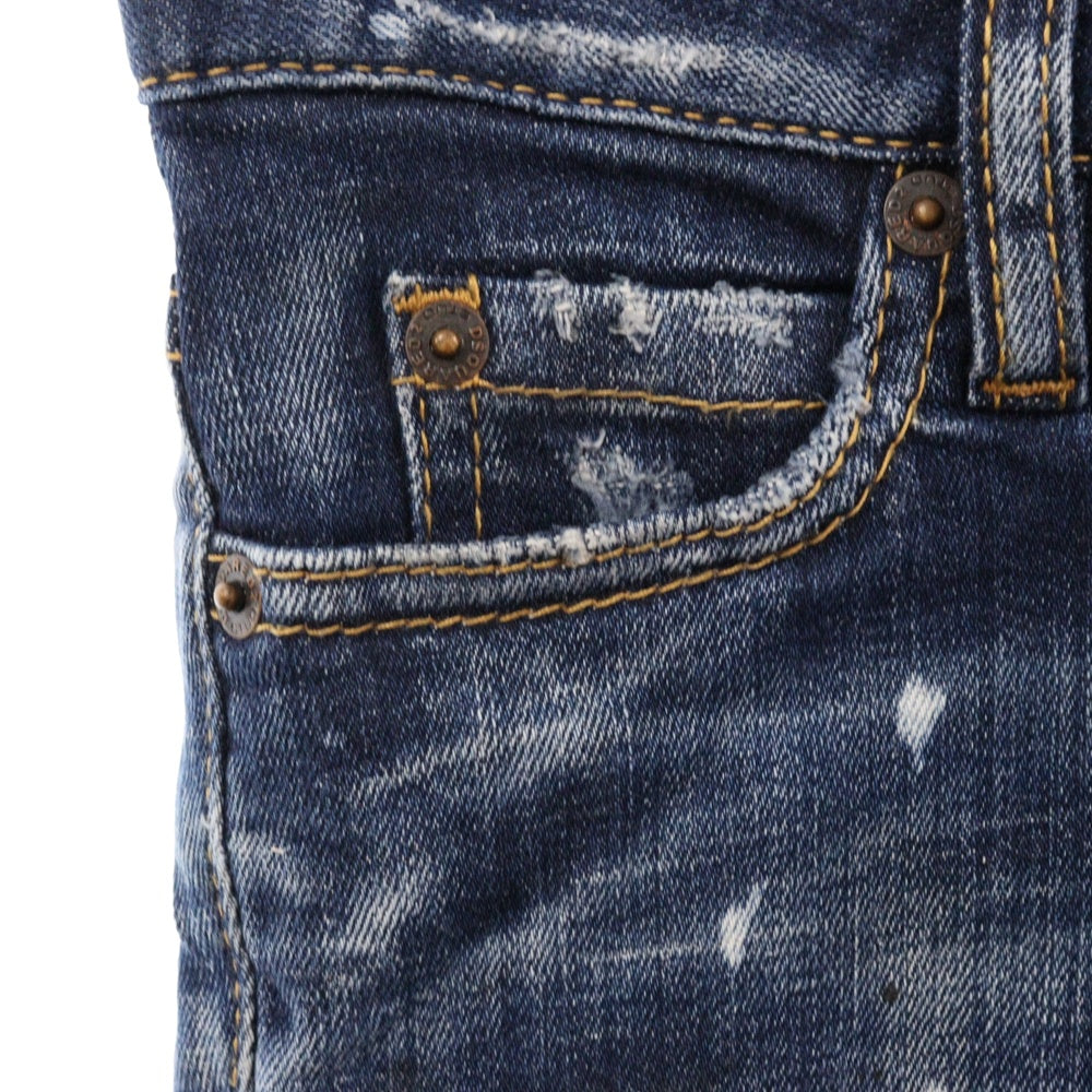 DSQUARED2(ディースクエアード) Jeans Jennifer S72LB0208 ジェニファー スリムフィット ジーンズ インディゴ レディース