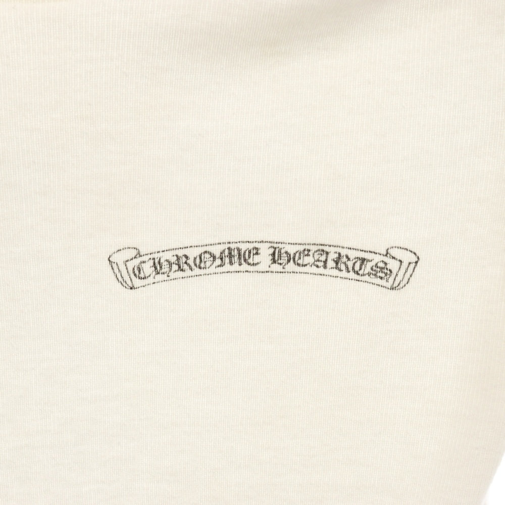 CHROME HEARTS(クロムハーツ) スクロールラベル プリント ロンパース カットソー キッズ ホワイト