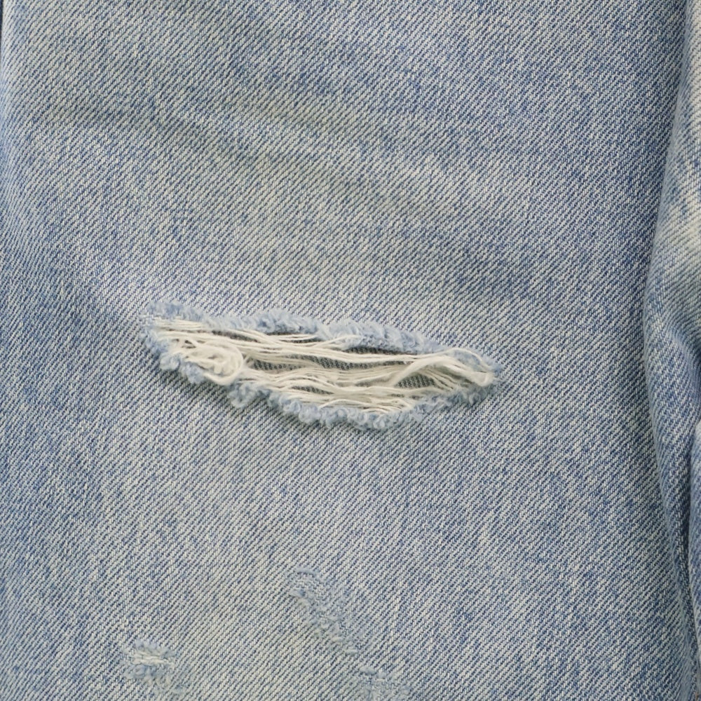 CELINE(セリーヌ) MARGARET JEANS 2N642427P マーガレットジーンズ クラッシュ加工 カットオフ デニムパンツ インディゴ レディース