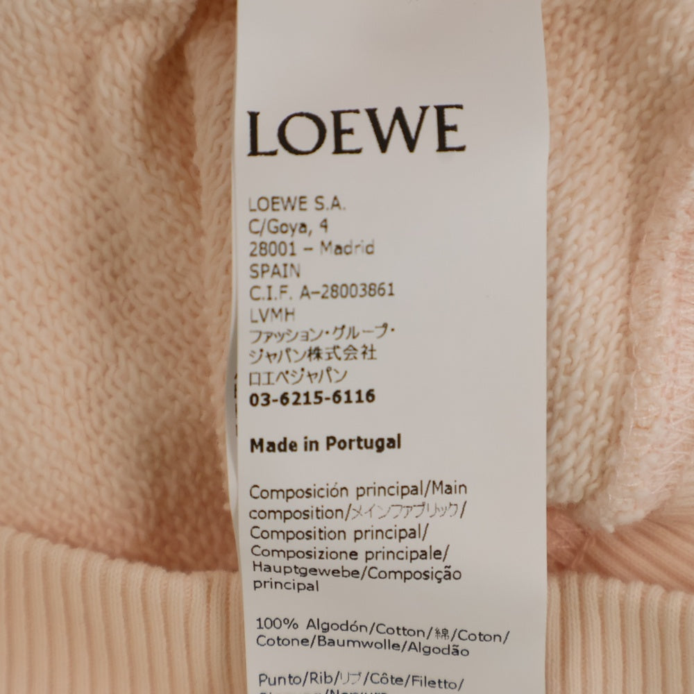 LOEWE(ロエベ) Herbarium Hoodie S800Y25X03 ハーバリウム プリント フーディー プルオーバーパーカー ピンク