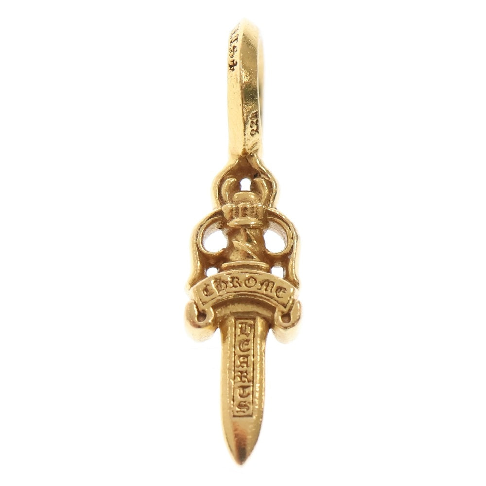 CHROME HEARTS(クロムハーツ) 22K STACK DAGGER V2 ダガースタックチャーム ゴールドネックレストップ