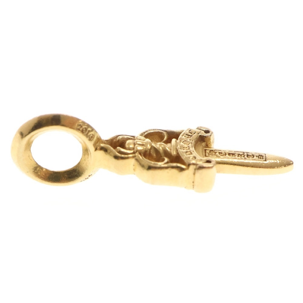 CHROME HEARTS(クロムハーツ) 22K STACK DAGGER V2 ダガースタックチャーム ゴールドネックレストップ