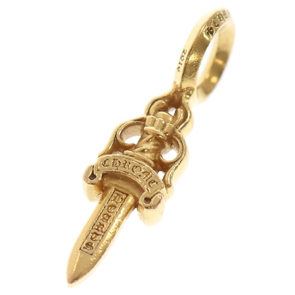 CHROME HEARTS(クロムハーツ) 22K STACK DAGGER V2 ダガースタックチャーム ゴールドネックレストップ