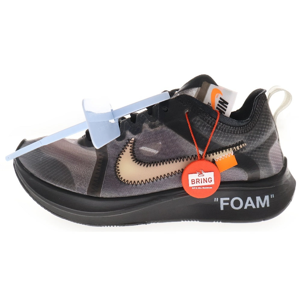 NIKE(ナイキ) ×OFF WHITE ZOOM FLY BLACK オフホワイト ズームフライ ローカットスニーカー ブラック US4/23cm AJ4588-001