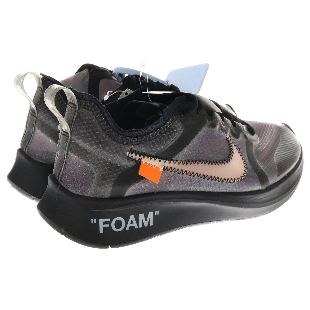 NIKE(ナイキ) ×OFF WHITE ZOOM FLY BLACK オフホワイト ズームフライ ローカットスニーカー ブラック US4/23cm AJ4588-001