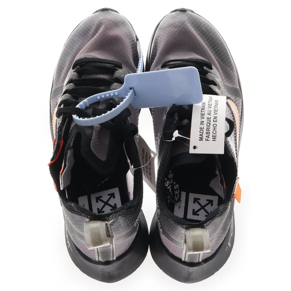 NIKE(ナイキ) ×OFF WHITE ZOOM FLY BLACK オフホワイト ズームフライ ローカットスニーカー ブラック US4/23cm AJ4588-001