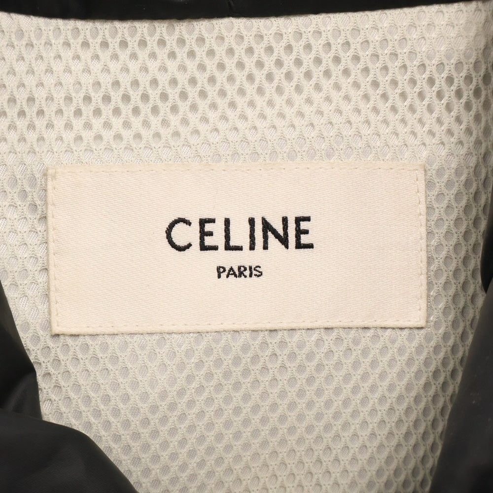 CELINE(セリーヌ) 24SS ウインドブレーカー ロゴプリント ハーフジップアノラックジャケット 2W81A052I.38NO ブラック