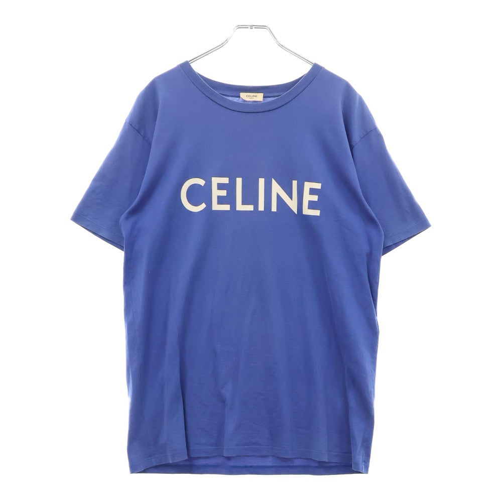 CELINE(セリーヌ) Loose S/S Tee フロントロゴルーズ半袖Tシャツ 2X681501F ブルー