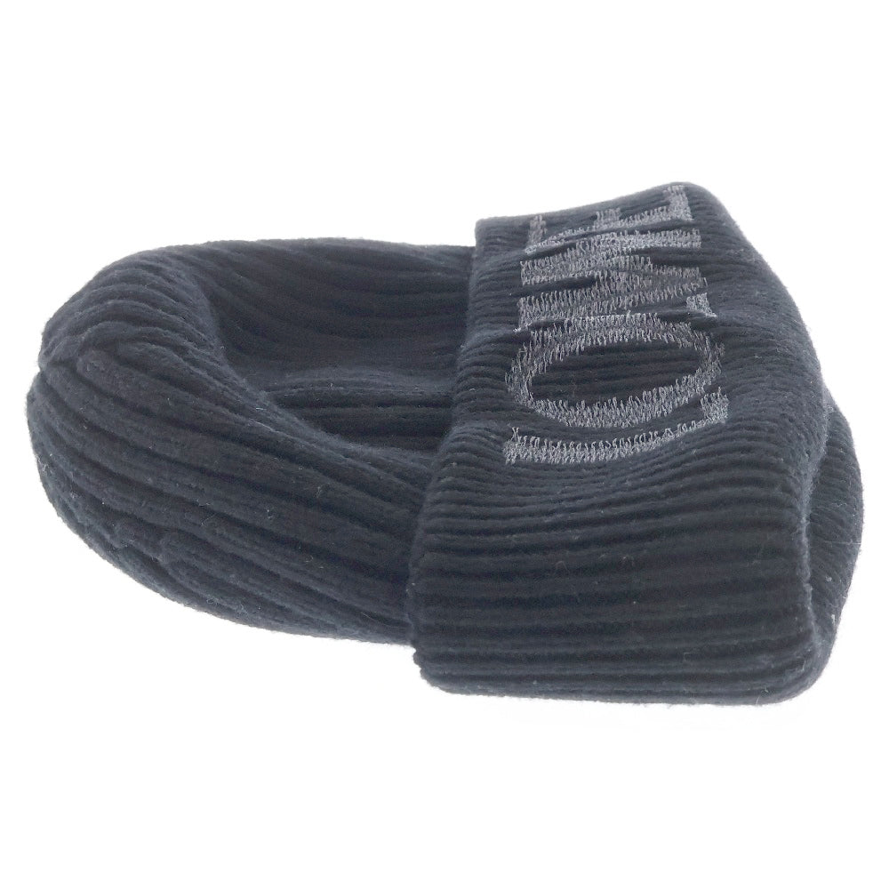 LOEWE(ロエベ) Wool Logo Beanie F540257X23 ウール ロゴビーニー ニット帽 ブラック