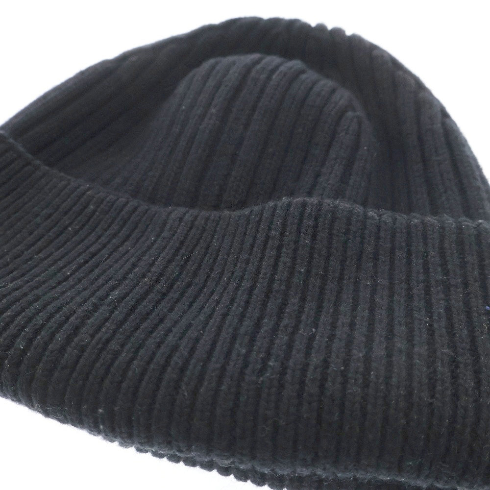 LOEWE(ロエベ) Wool Logo Beanie F540257X23 ウール ロゴビーニー ニット帽 ブラック