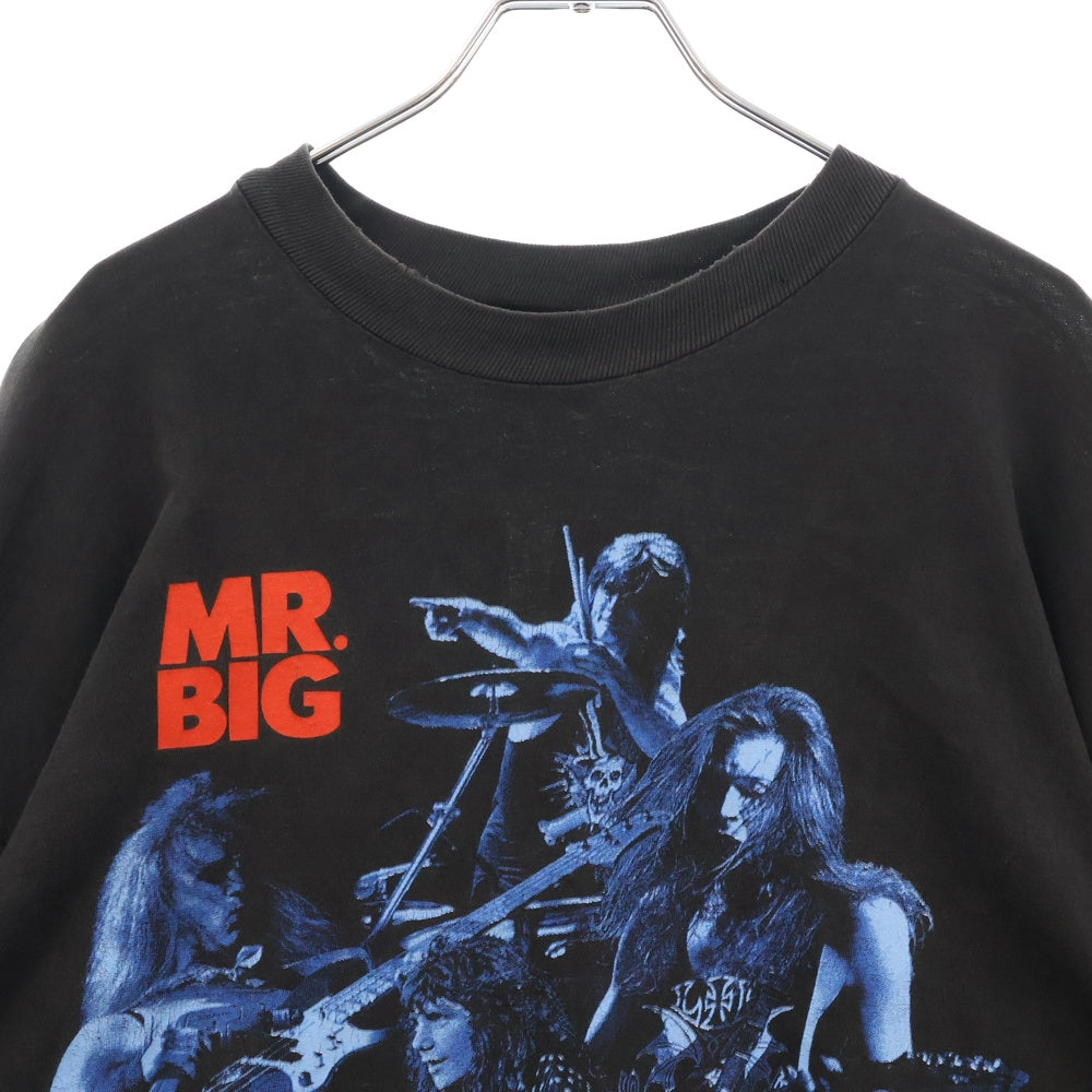 VINTAGE(ヴィンテージ) 90s 1993 MR BIG ミスタービッグ プリント長袖Tシャツ ブラック