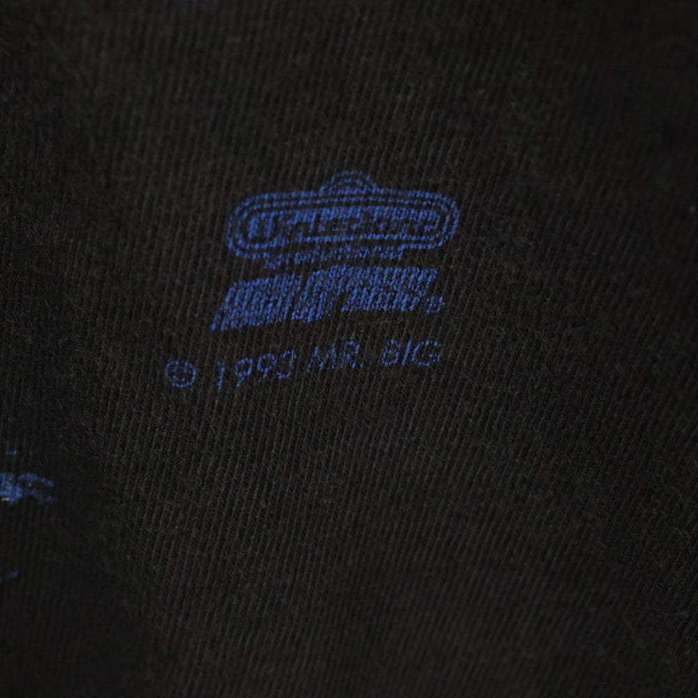 VINTAGE(ヴィンテージ) 90s 1993 MR BIG ミスタービッグ プリント長袖Tシャツ ブラック