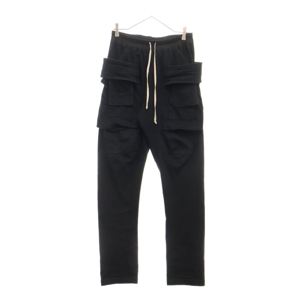 DRKSHDW(ダークシャドウ) CREATCH CARGO DRAWSTRING クリーチカーゴ スリム ドローストリング パンツ ブラック DU02D2376