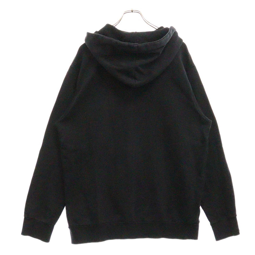 Palm Angels(パームエンジェルス) Smiley Hoodie スマイリープリントフーディー フロントプリントプルオーバーパーカー PMBB003S18348020 ブラック