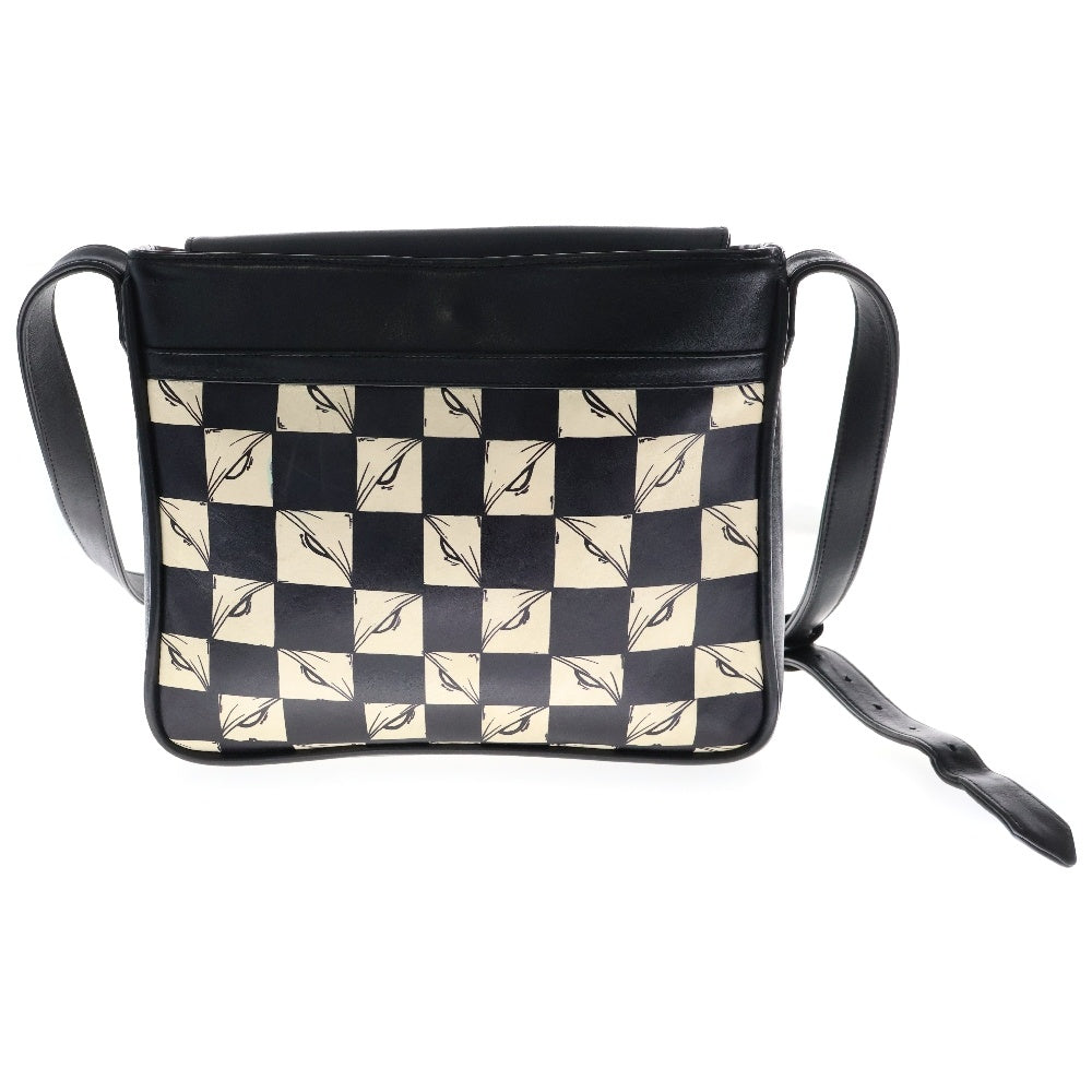 CHROME HEARTS(クロムハーツ) ×MATTY BOY PRO 99 EYES マッティボーイ プロ99 アイズ エナメル ショルダーストラップショルダーバッグ ホワイト/ブラック