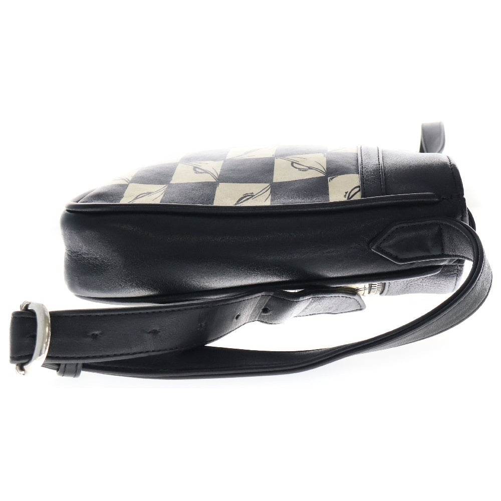 CHROME HEARTS(クロムハーツ) ×MATTY BOY PRO 99 EYES マッティボーイ プロ99 アイズ エナメル ショルダーストラップショルダーバッグ ホワイト/ブラック