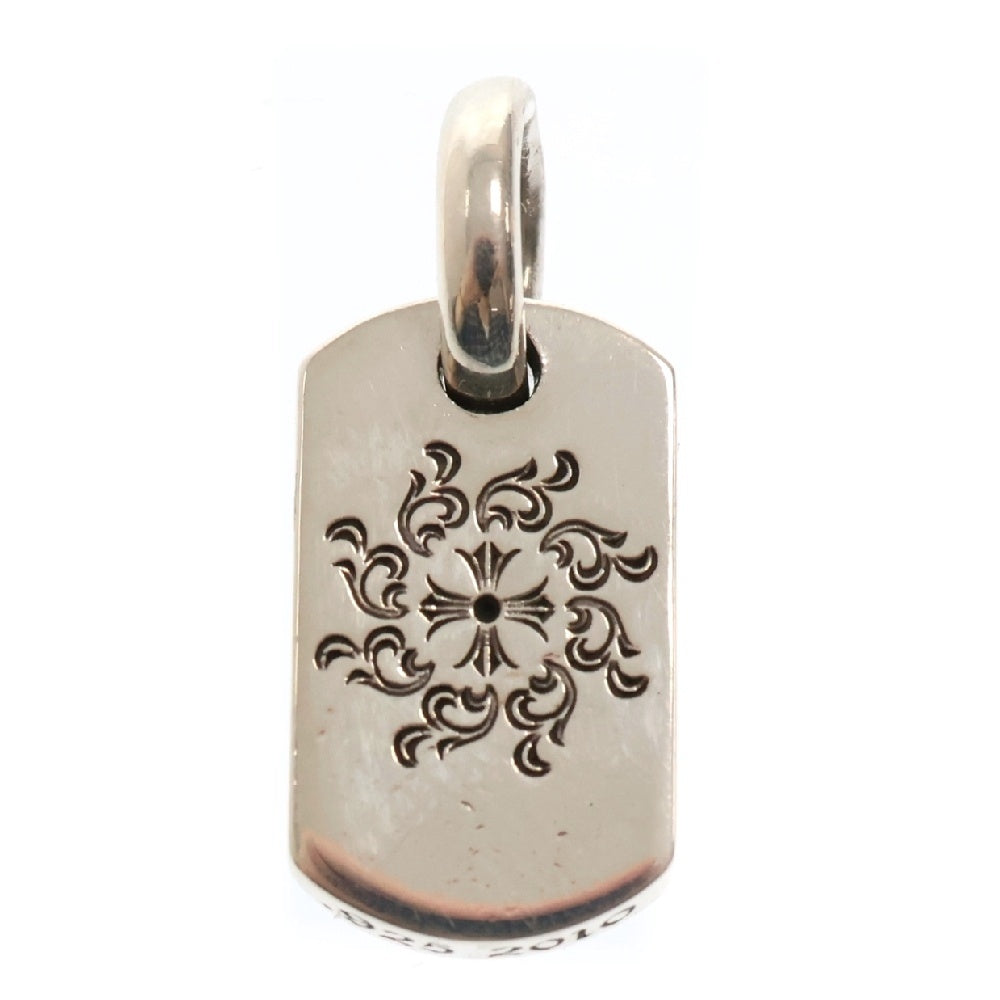 CHROME HEARTS(クロムハーツ) ホノルル限定 タイニー CH シャイン ドッグタグ シルバー ネックレストップ