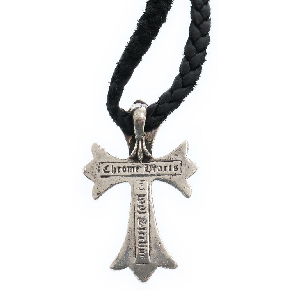 CHROME HEARTS(クロムハーツ) CH CRS SMLスモールCHクロス BC ボロチップブレイド ネックレス シルバー BCA220