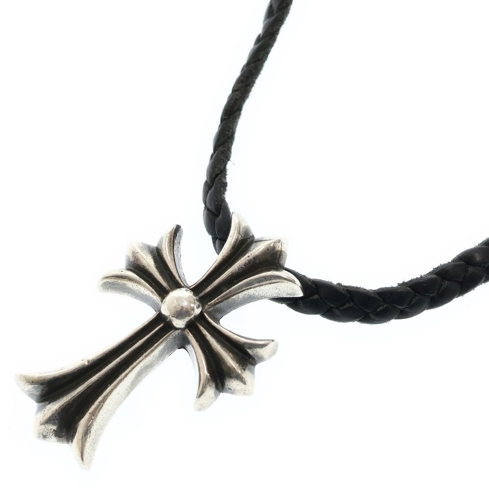 CHROME HEARTS(クロムハーツ) CH CRS SMLスモールCHクロス BC ボロチップブレイド ネックレス シルバー BCA220