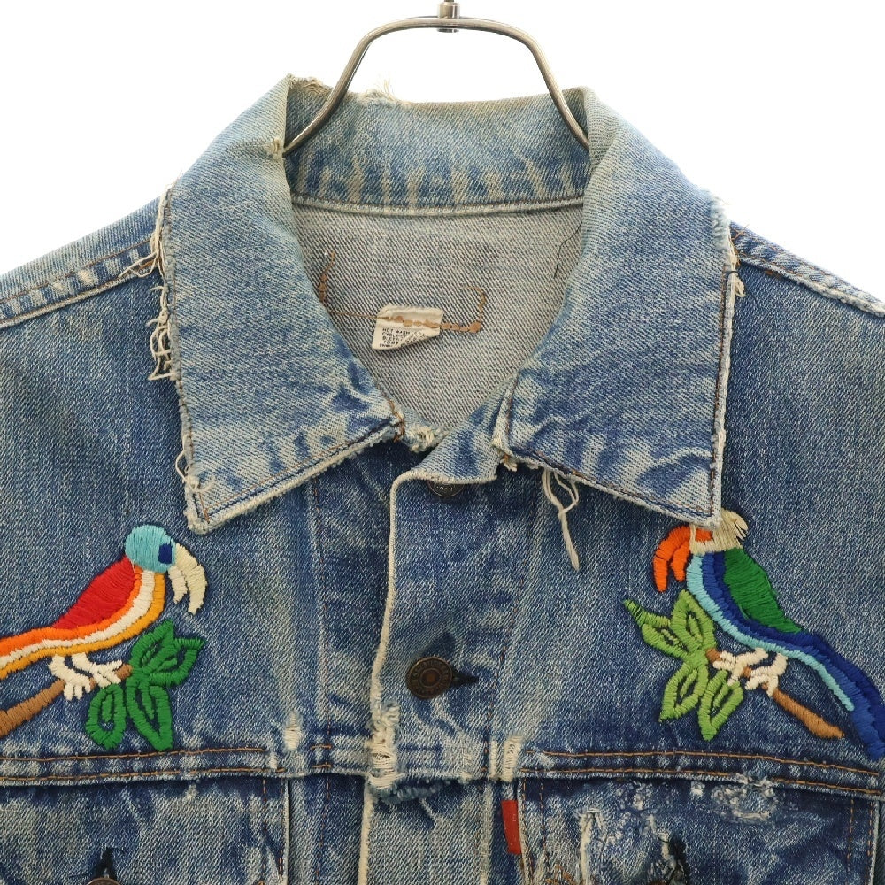 Levi's(リーバイス) 70's VINTAGE 70505 BIGE ボタン裏524 4th フォース ヴィンテージ デニムジャケット トラッカージャケット インディゴ ※カスタム品