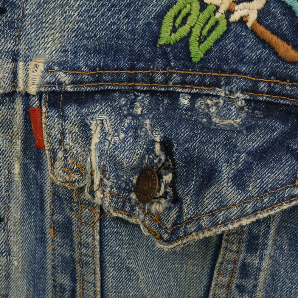 Levi's(リーバイス) 70's VINTAGE 70505 BIGE ボタン裏524 4th フォース ヴィンテージ デニムジャケット トラッカージャケット インディゴ ※カスタム品