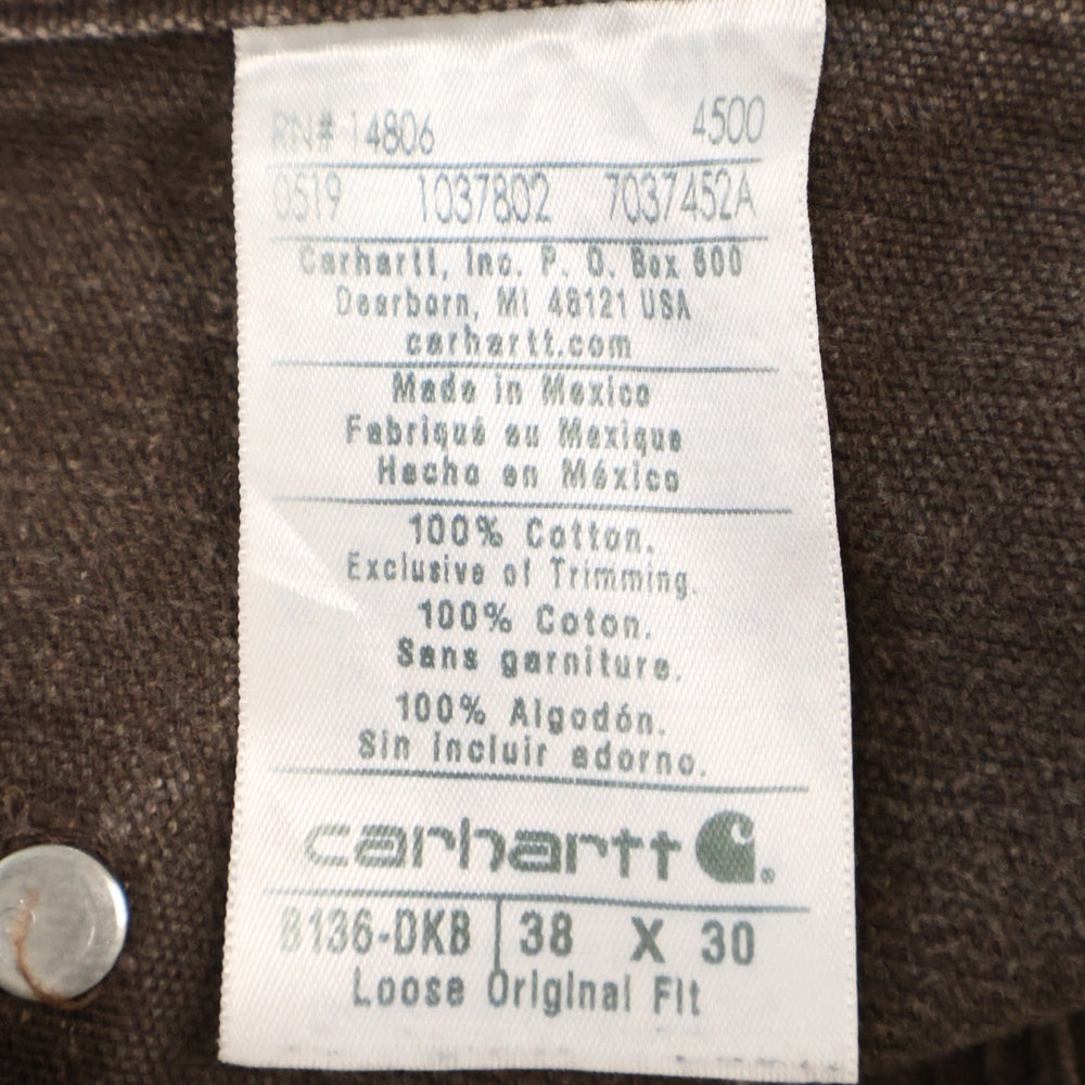 CARHARTT(カーハート) Double Knee ダブルニー カーペンターパンツ ペインター コットンダック ブラウン