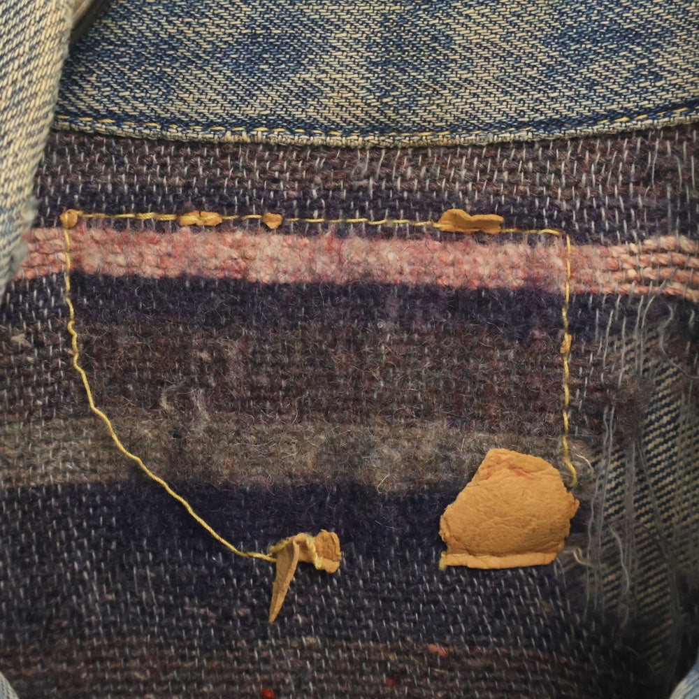 Levi's(リーバイス) 50S VINTAGE 2nd 517XX 紙パッチ BIG E 裏地ブランケット デニムジャケット インディゴ