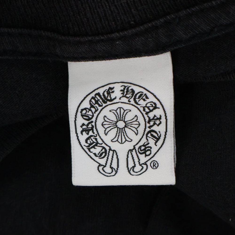 CHROME HEARTS(クロムハーツ) OLD サークルロゴCHプラス プリント 半袖Tシャツ カットソー ブラック