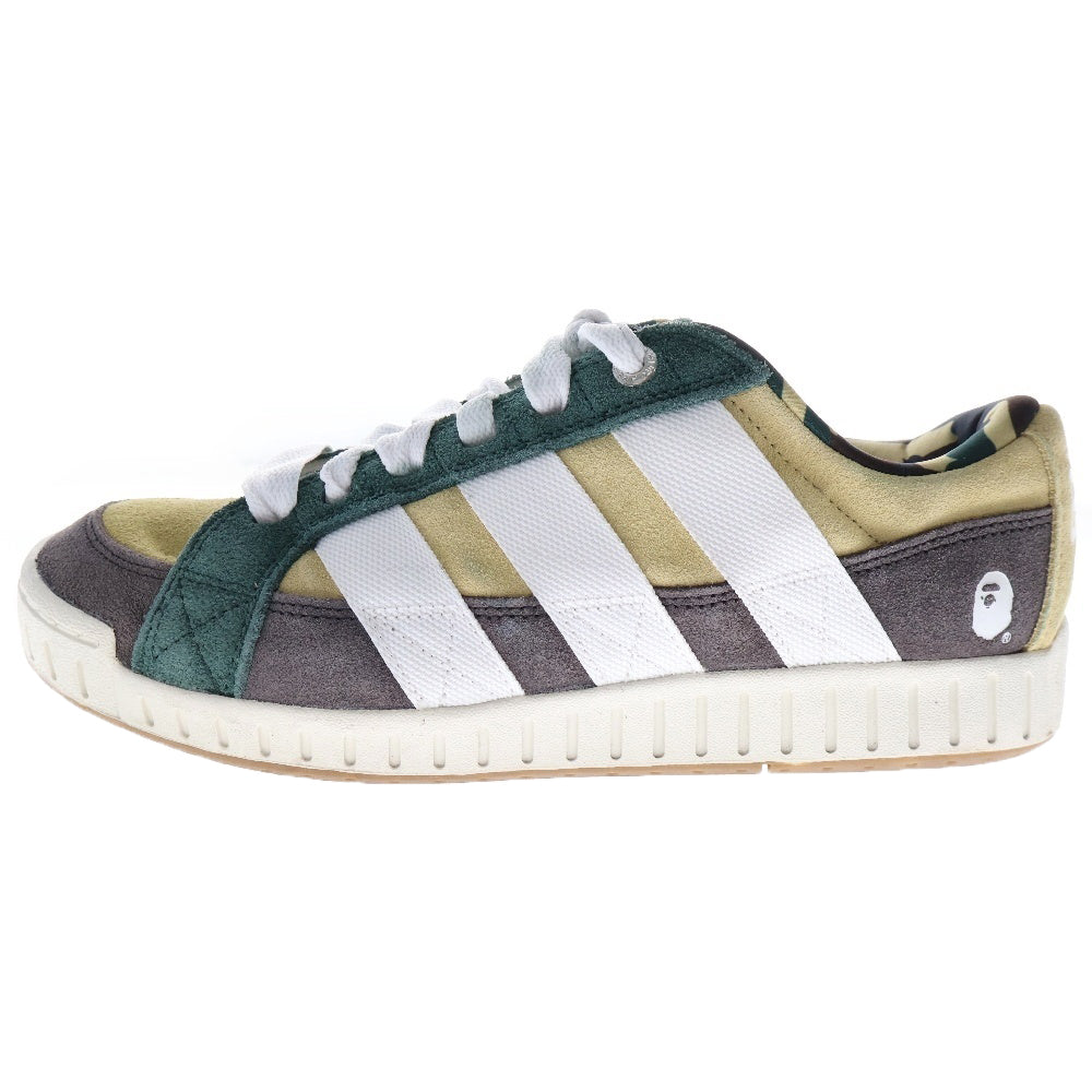 A BATHING APE(アベイシングエイプ) ×adidas アディダス SAND ベイプ サンド ローカット スニーカー US9.5/27.5cm IE6118 グリーン