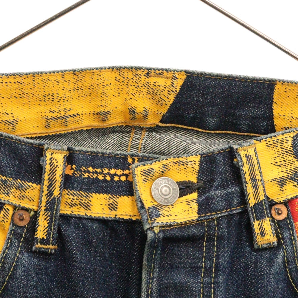 Levi's VINTAGE CLOTHING(リーバイス ビンテージ クロージング) 501XX 1955年モデル バナープリント デニムパンツ インディゴ 55501-0095