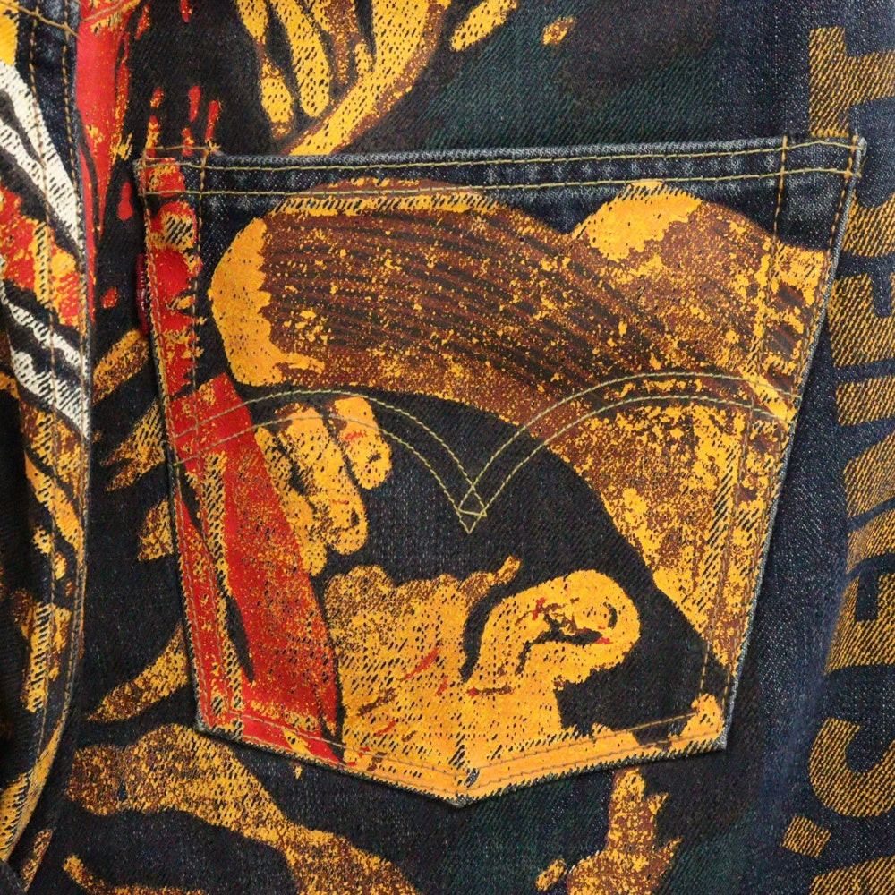 Levi's VINTAGE CLOTHING(リーバイス ビンテージ クロージング) 501XX 1955年モデル バナープリント デニムパンツ インディゴ 55501-0095