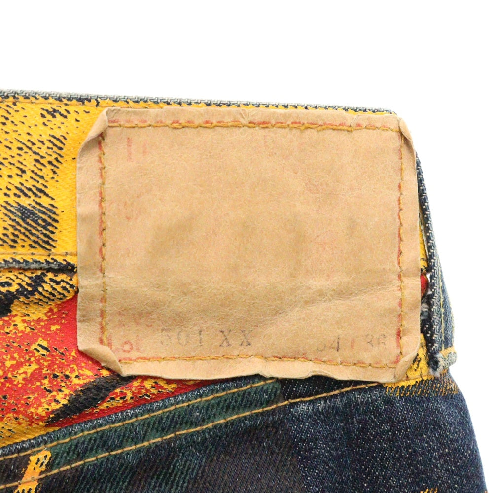 Levi's VINTAGE CLOTHING(リーバイス ビンテージ クロージング) 501XX 1955年モデル バナープリント デニムパンツ インディゴ 55501-0095
