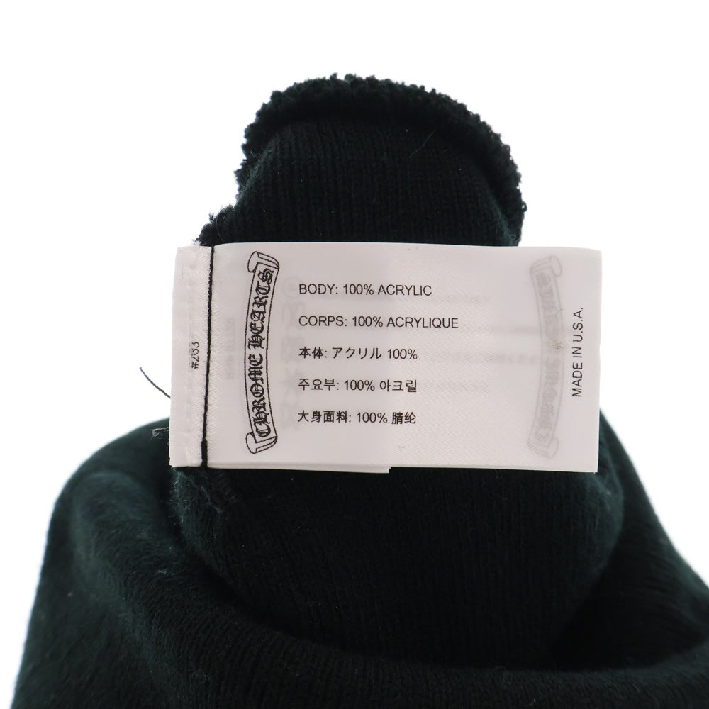 CHROME HEARTS(クロムハーツ) WOOL WATCH CAP ウールワッチキャップ ロゴ刺繍ビーニー ニットキャップ 帽子