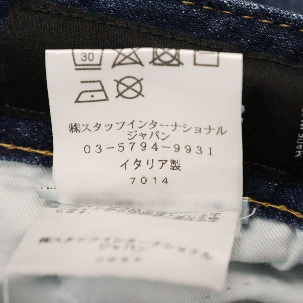 DSQUARED2(ディースクエアード) ダメージ加工 スキニー デニムパンツ レディース インディゴ S72LB0268