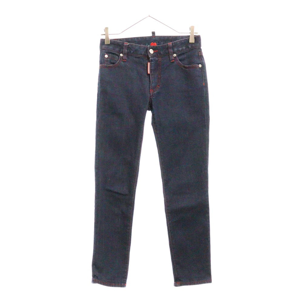 DSQUARED2(ディースクエアード) 20SS Medium WaistTwiggy Cropped Jean スキニーデニムパンツ レディース インディゴ S75LB0258