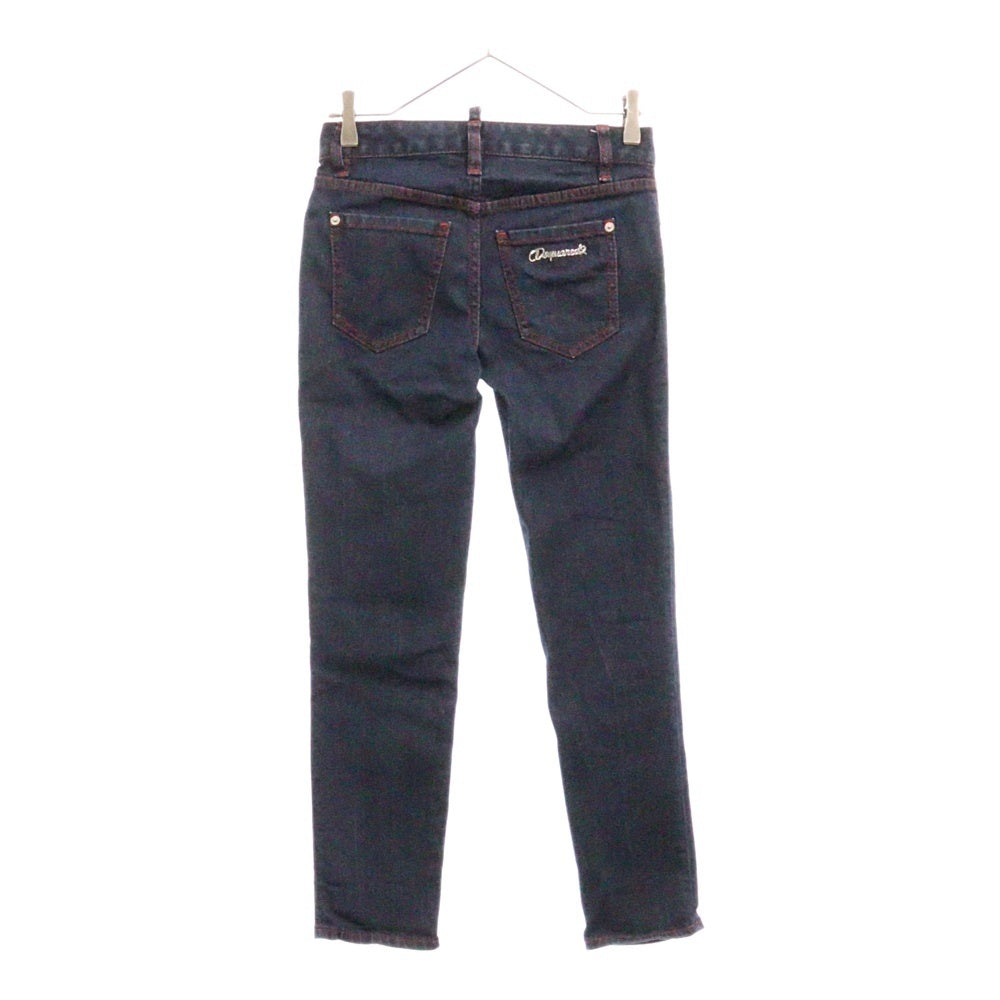 DSQUARED2(ディースクエアード) 20SS Medium WaistTwiggy Cropped Jean スキニーデニムパンツ レディース インディゴ S75LB0258